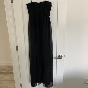Black Silk Maxi Formal Dress Donna Morgan